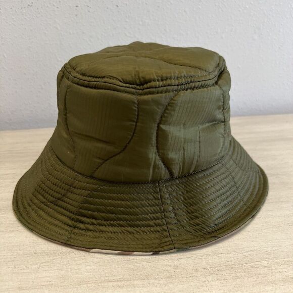 Free People/Urban Outfitters Bucket Hat Camouflage Green Brown Reversible OS - Picture 6 of 11